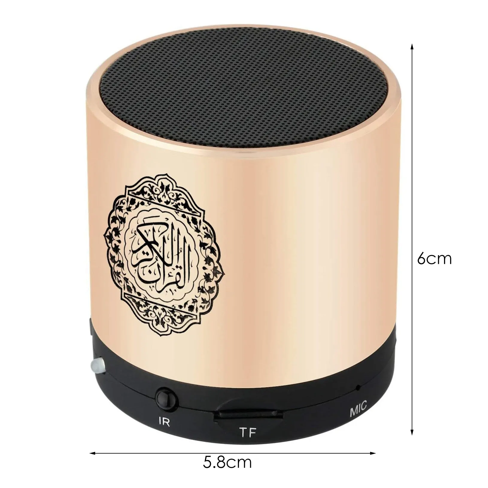 A44TQuran Muslim Speaker,Smart Koran Translation Small Portable Remote Control Bluetooth MP3 FM IF Player Ramadan Hajj Gifts