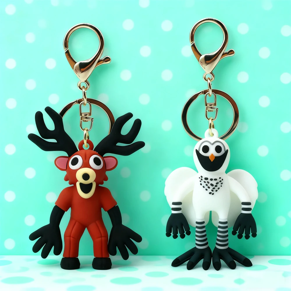 99 ليال في الغابة المفاتيح الوحش الغزلان البومة الشكل لعبة على ظهره معلقة الديكور للأطفال البالغين عيد ميلاد هدية الكريسماس #3