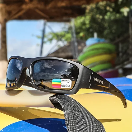 Imagen 2 del producto KDEAM-gafas de sol polarizadas deportivas para hombre, lentes de revestimiento multicapa, para conducir, pescar y explorar, nuevas