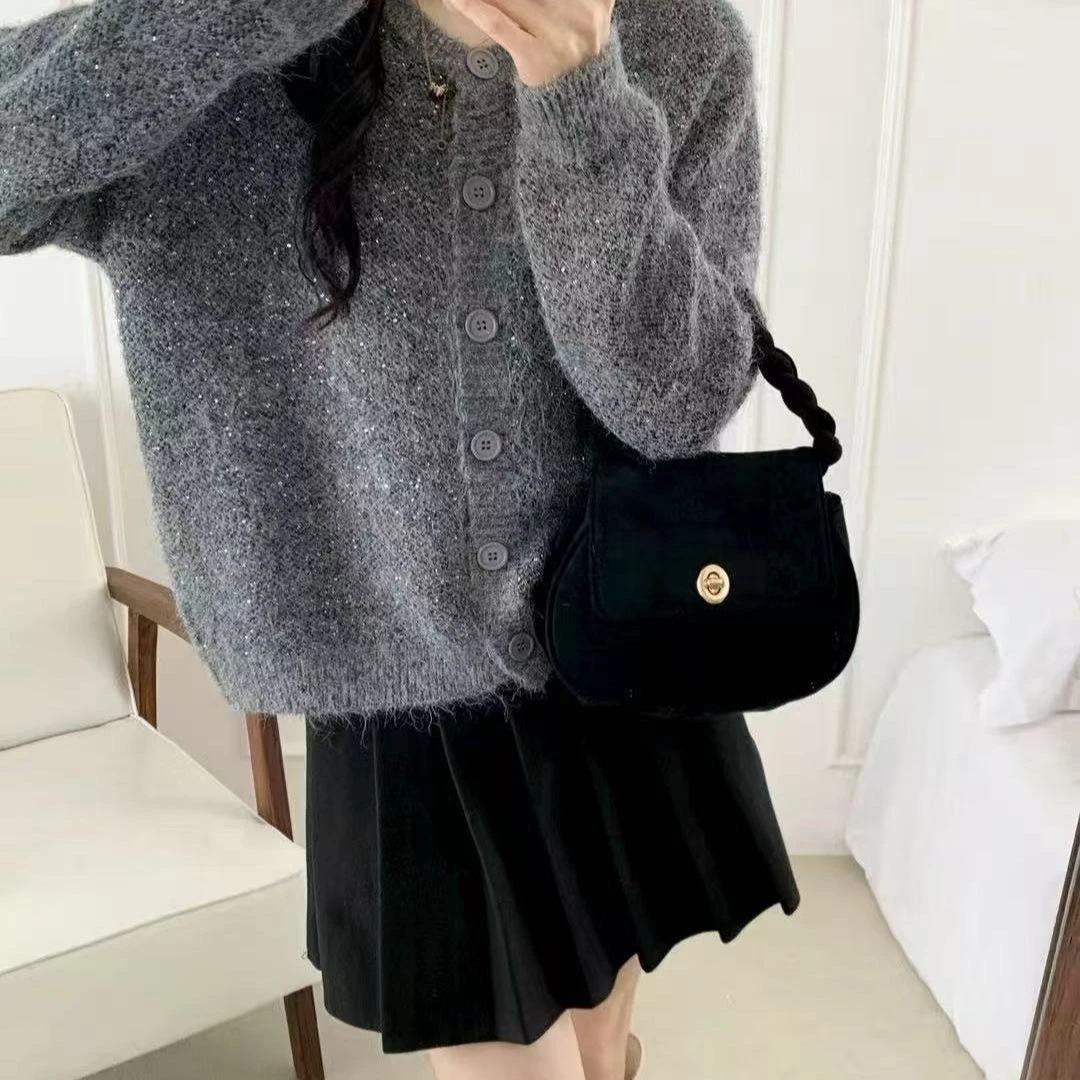 ay Long Sve Pullover Cardigan Lazy Sle Damen Plus Size Strickoberteil Herbst Faion Big Size Damen Wärmekleidung