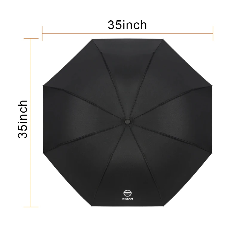 Umbrella For Nissan X-trail Qashqai Note Juke Sentra Windproof Fully-Automatic Umbrella Rain Gift Parasol Travel Car Umbrella