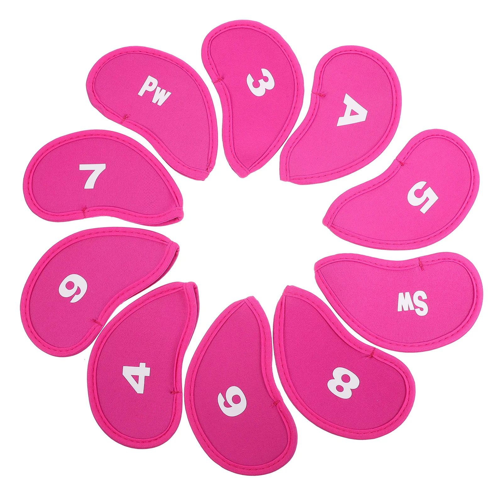 10 Pcs Golf Club Cover Putter Protective Accessories Major Golfs Rod Holder Cloth Portable Covers Clubs Ball