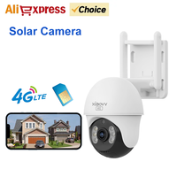 XIAOVV 6MP 4G SIM Starlight Outdoor Security PTZ Camera IP66 Waterproof with Two-Way Talk and Motion Detection Remote Monitoring