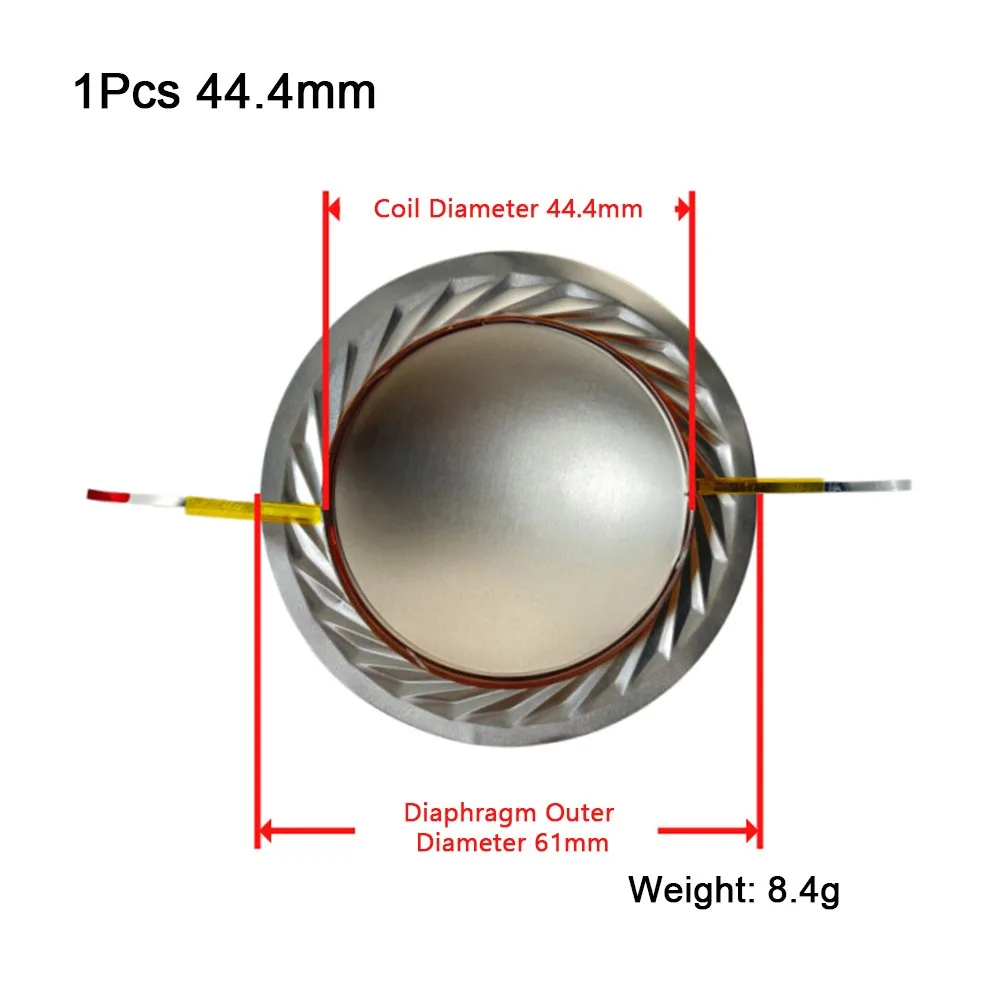 

1Pcs 34.4mm 44.4mm 51.5mm 72.2mm 74.5mm Tweeter Voice Coil Membrane Hore Diaphragm Structure Titanium Film Diaphragm