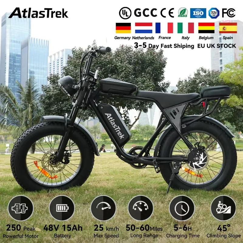 STROVAN AtlasTrek X5 E-bike Mountain Electric Cycle Bicycle Dirt City E Bike Ebike Bici Elettrica Bicicleta Electrica for