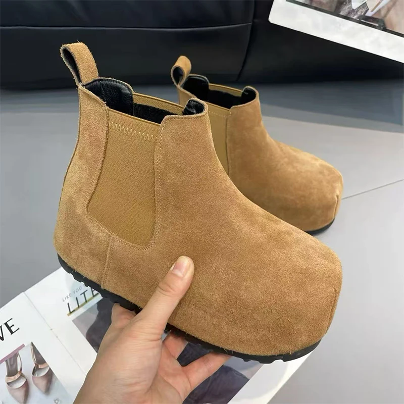 

Women's Boots Flats Platform Sport Sneaker Running Walking Shoes New Chelsea Boots Winter 2025 Trend Short Boots Mujer Zapatos