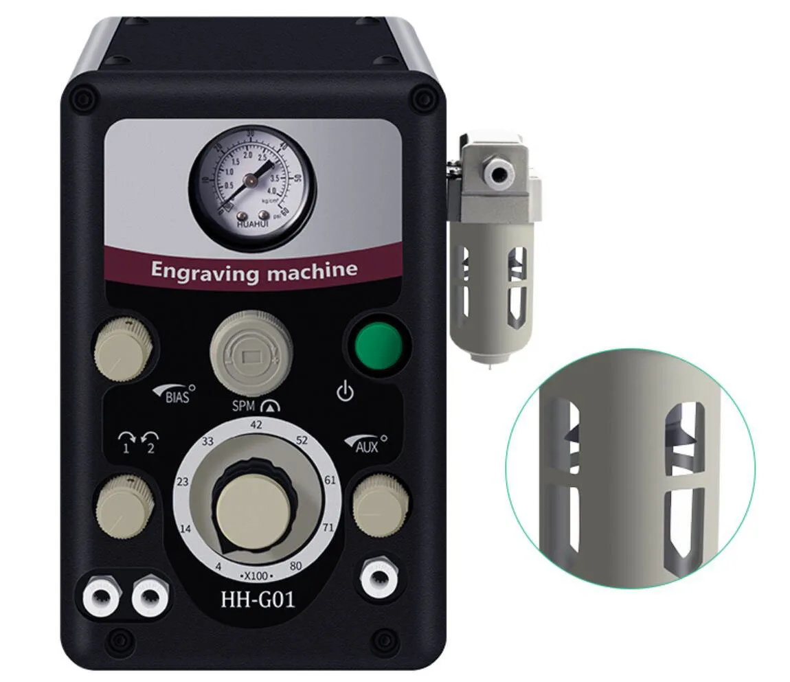 Herramientas de ajuste de piedra y grabado a mano, máquina de grabado neumática de configuración rápida, equipo de fabricación de joyas, HH-G01