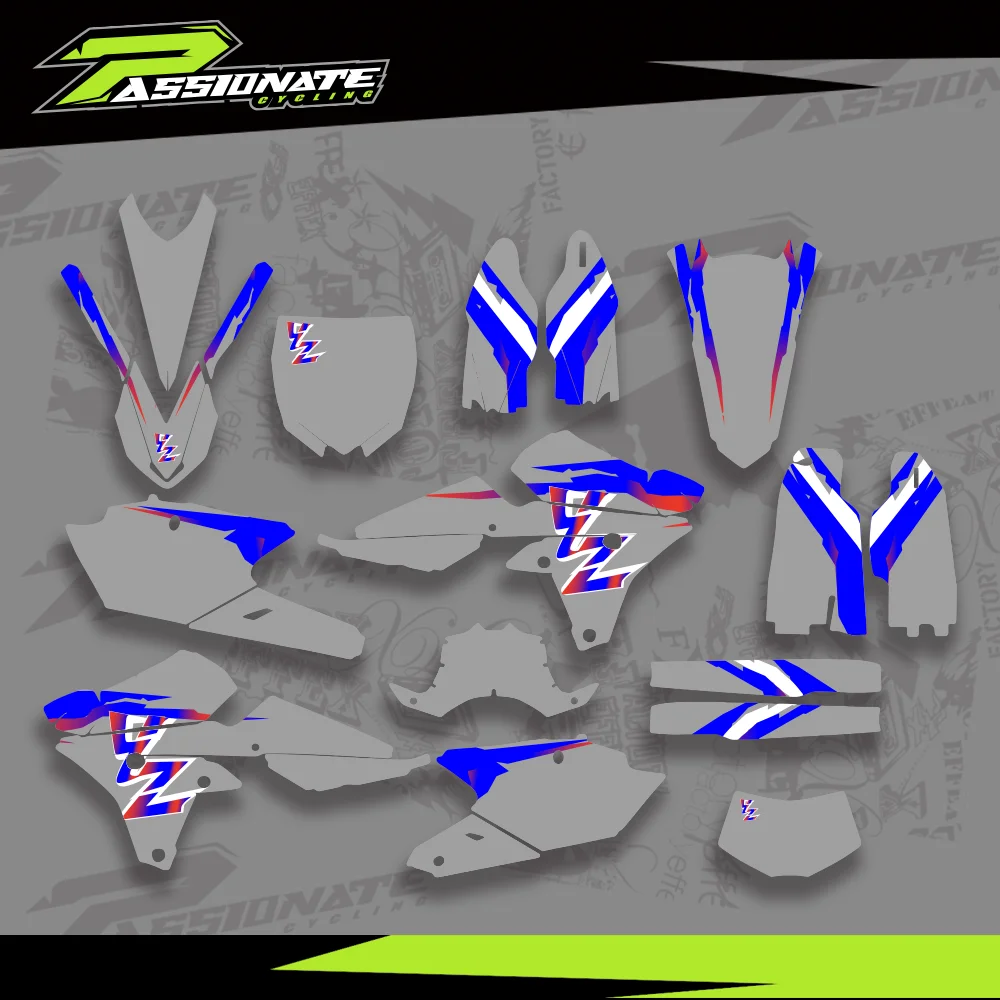 

Decals Stickers Graphics kit For Yamaha YZ250F YZF 250 2018-2014 For YZ250FX 2019-2015 For YZ450F YZF 450 2014-2017