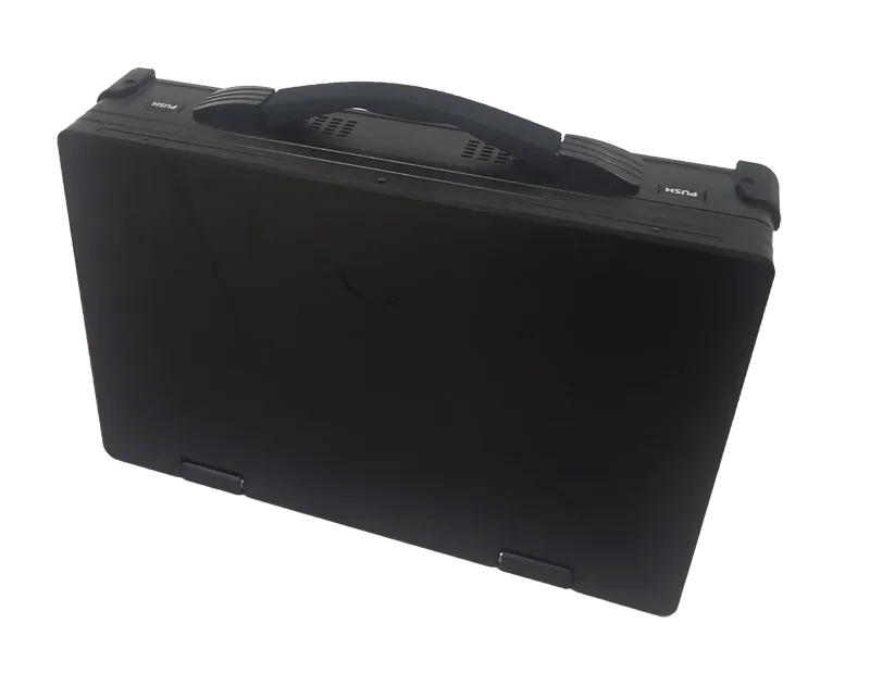 15.6 Inch Portable Industrial Server Computer Aluminum-Magnesium Alloy PC Case DDR4 Memory Enhanced Durability Outdoor Stock