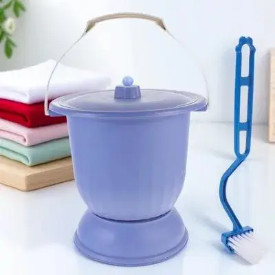 

Anti-Odor Portable Urinal Pan Smooth Plastic High Base For Elder Kids Adult Home Night Use Chamber Pot Toilet Container