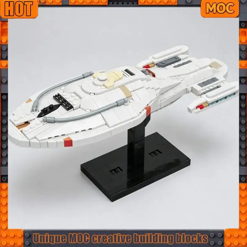 601 PCS Star Battle Intrepid class (Ent-D Scale) MOC Customize Modular Building Block Creative Design DIY Boy Toy Christmas Gift