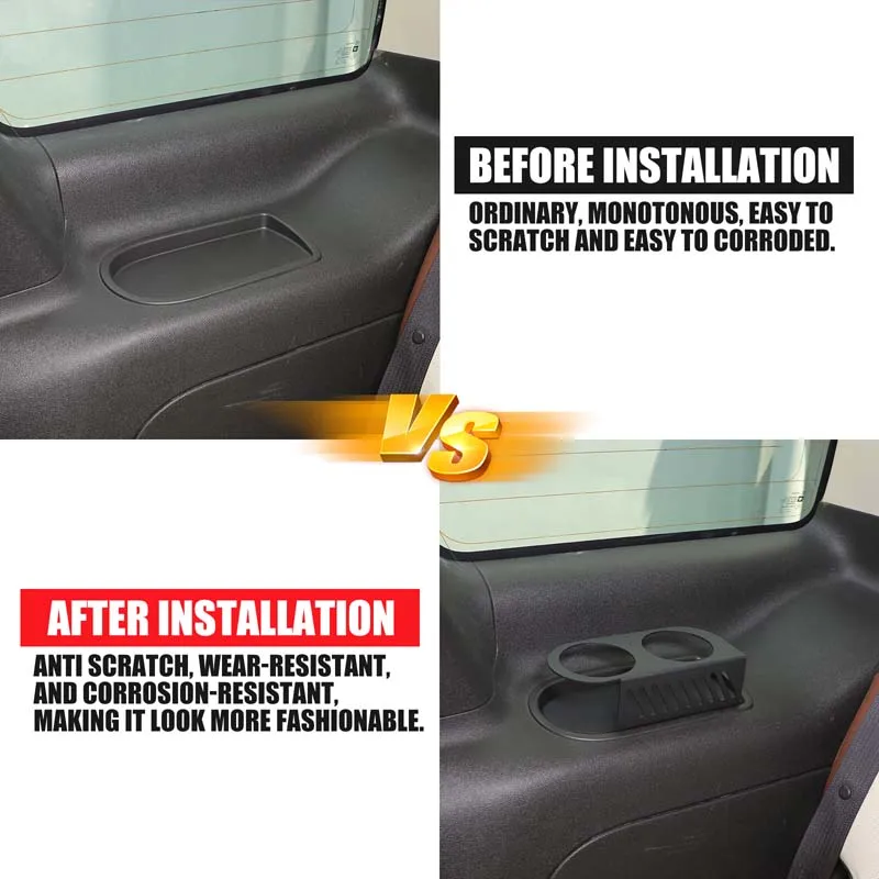 For Cadillac Escalade 2021-2025 ABS Rear Corner Decorative Strip Protective Cover Trim Sticker Car Accessories
