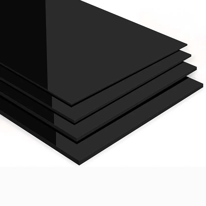 

1PC Glossy Black Acrylic Sheet Board Organic Acrylic Sheet Square Plastic board PMMA sheet Thick 2/3/4/5mm 100x100mm -300x300mm