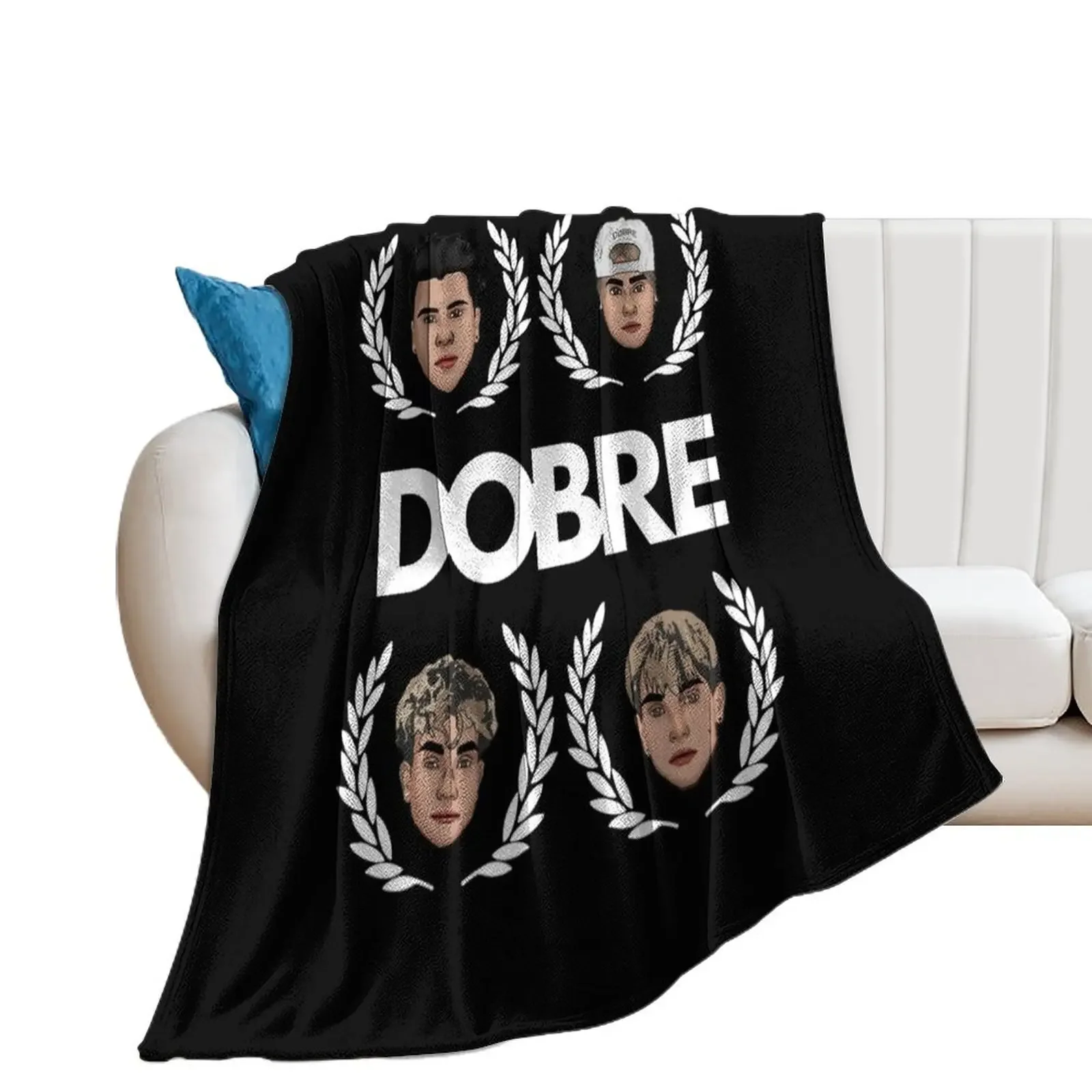 

Dobre Brother Twins Merch Throw Blanket Sofa Vintage Decorative Throw Polar Blankets