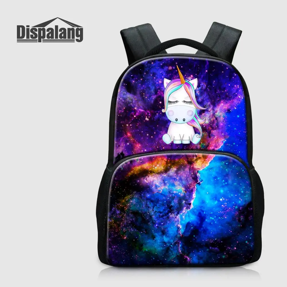 

Cute Unicorn Universe Space Backpack For Teenagers High Quality Women Canvas Laptop Bags Ladies Notebook Bagpack Female Rucksack