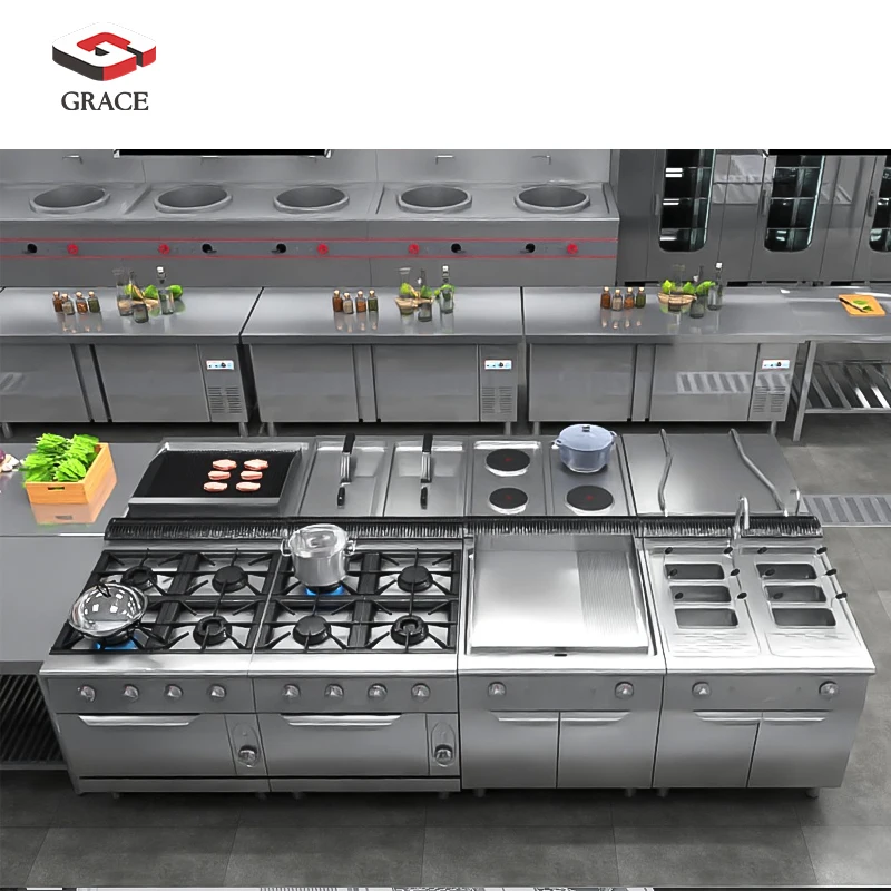GRACE  Full Service of Commercial Kitchen Design and Equipment Supply for Restaurant Hotel Cafe Kitchen Project