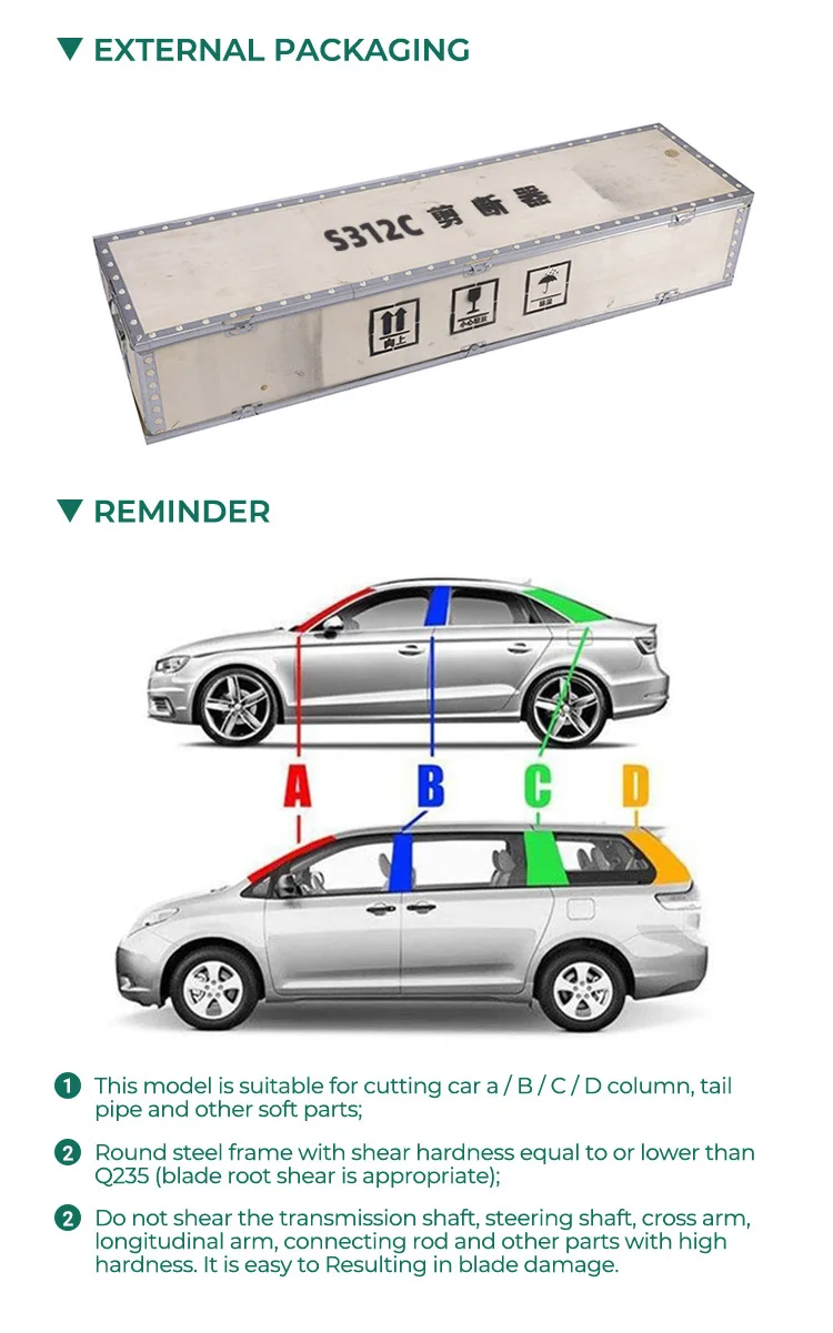 ODETOOLS Equipamentos de resgate hidráulico de produção profissional Equipamento de resgate e incêndio com tesoura elétrica para desmontagem de carros