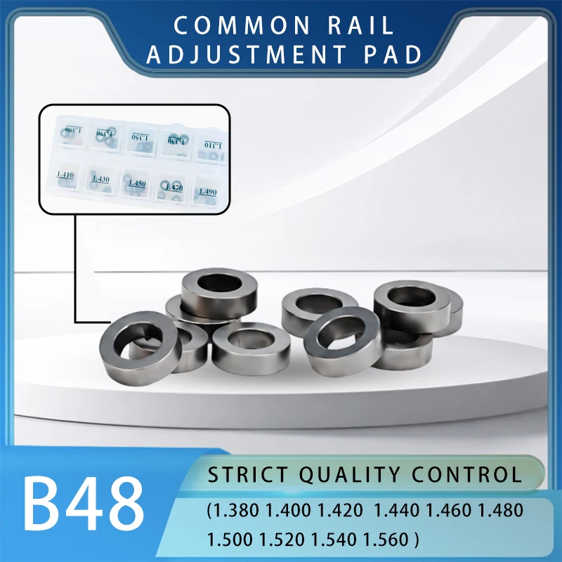 50 Pcs Box B48 Common Rail Injector Adjustment Gasket Precision Calibration Gasket Set For Injection System Repair Part LI1142