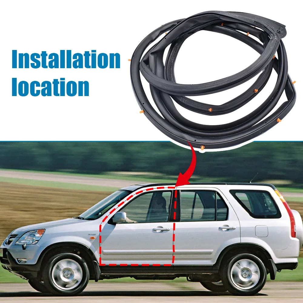 

Уплотнитель левой передней двери, резиновый аксессуар для внешней двери для моделей Honda CRV GEN3 2002-2006 гг.