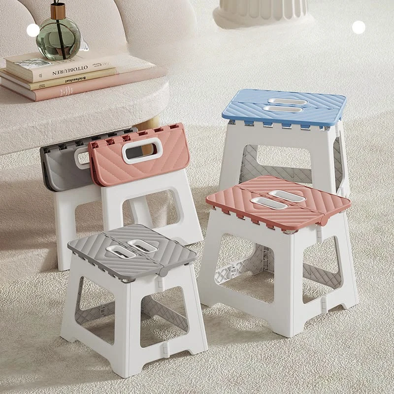 Home folding stool plastic portable outdoor stool