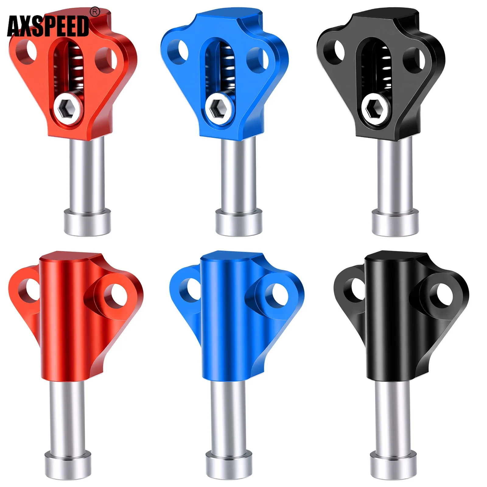 AXSPEED 1 Pair Metal Shock Absorber Tube Frame Buffer For 1/10 VP H10 Optic RC Crawler Car Upgrade Parts