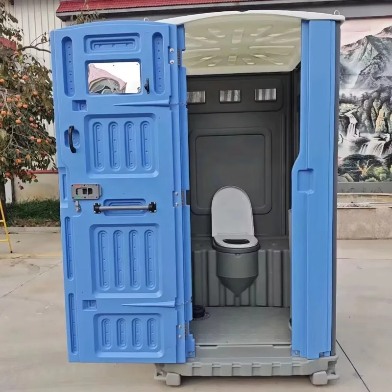 Vaso sanitário móvel de plástico moderno porta potty dobrável sanitarios portáteis canteiro de obras uso ao ar livre wc aluguel