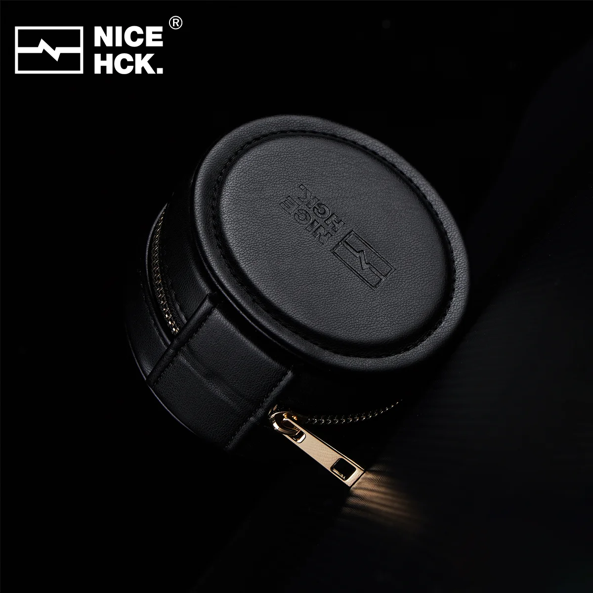 

Чехол NICEHCK из искусственной кожи, высококачественный круглый чехол на молнии, провод для хранения цифровых продуктов, портативная сумка с мягкой подкладкой для Delci 4U Conch NX8