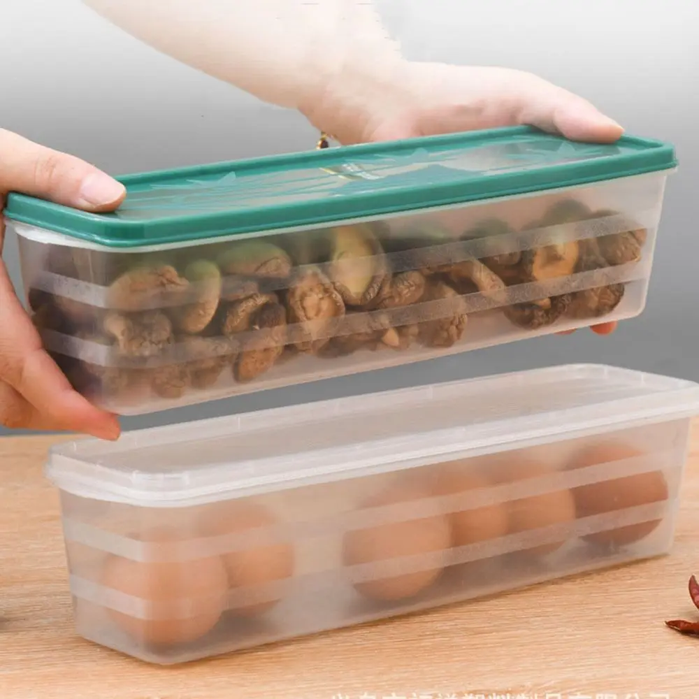 Plastic Container Large Capacity Airtight Rectangular Pasta Box Noodles Container Kitchen Food Storage Jar Fresh-keeping Case