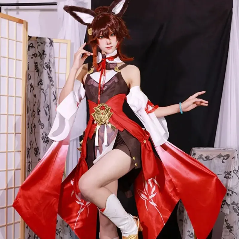 تينغيون أزياء تنكرية هونكاي ستار ريل كرنفال موحدة شعر مستعار أنيمي أزياء الهالوين لعبة الرجال