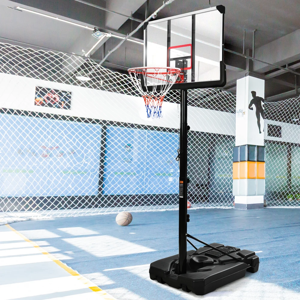 Portable Basketball Hoop Basketball System for Youth Adults LED Basketball Hoop Lights,Perfect for outdoor play at night