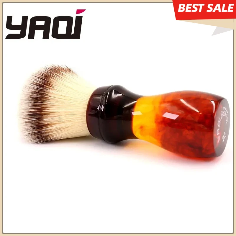 

Yaqi New 22mm Cola Synthetic Hair Shaving Brush For Wet Shaving Brush Fashion High Quality Collectibles Birthday Gift For Men
