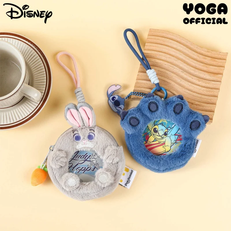 

Оригинальный плюшевый держатель для бейджей Disney: Лило и Стич, Стич, Джуди Хоппс (Зоотопия), мультяшный защитный чехол, милый подарок для студентов, для повседневного использования