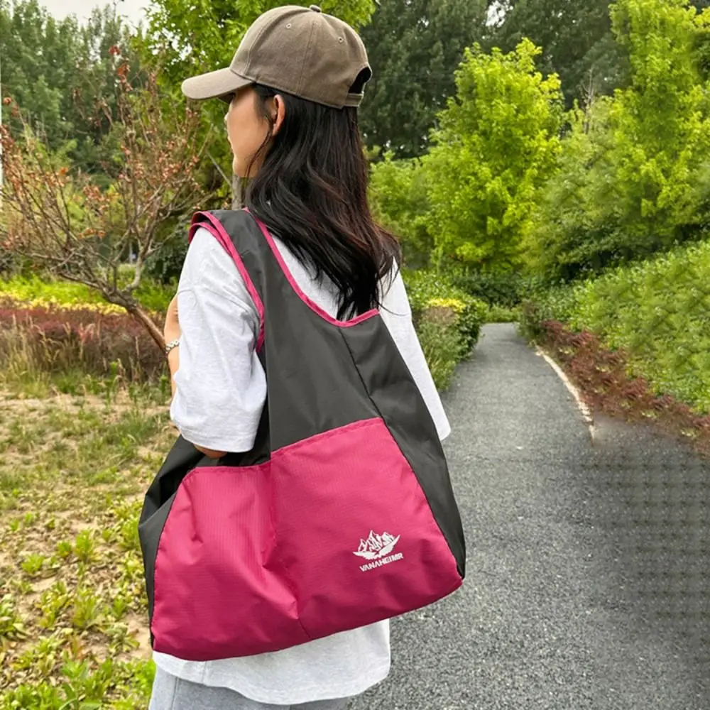

Waterproof Eco Friendly Bags Reusable Grocery Package Foldable Shopping Bag Large-Capacity Portable Fruit Picnic Bag Outdoor