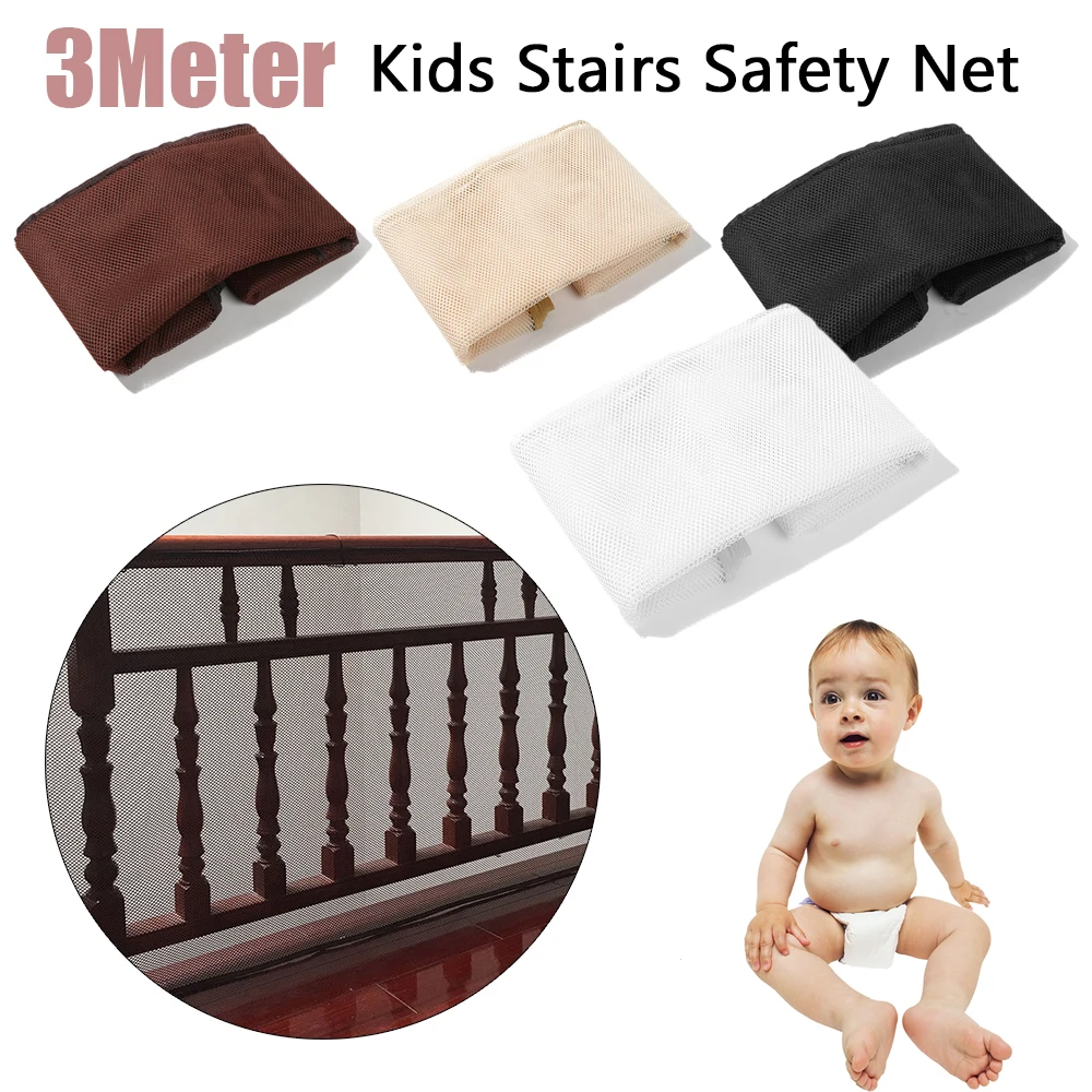 3Meter Useful Stair Railing Security Multi-function Banister Guard Net Fence Balcony Safety Mesh Children Protector