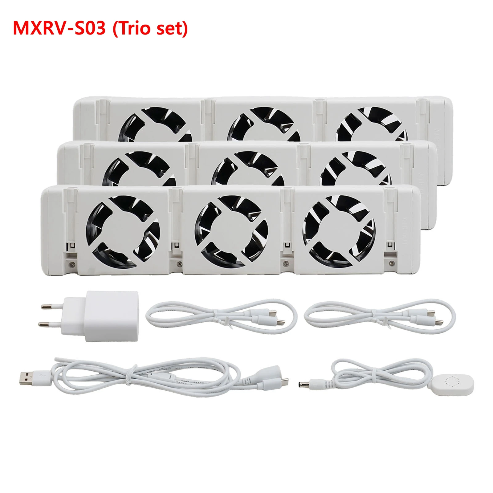 3-Fan Home Radiator Magnetic Smart Cooling Fan Fireplace Fan MXRV-S01/MXRV-S02/MXRV-S02 Duo-set Radiator Fan Suit