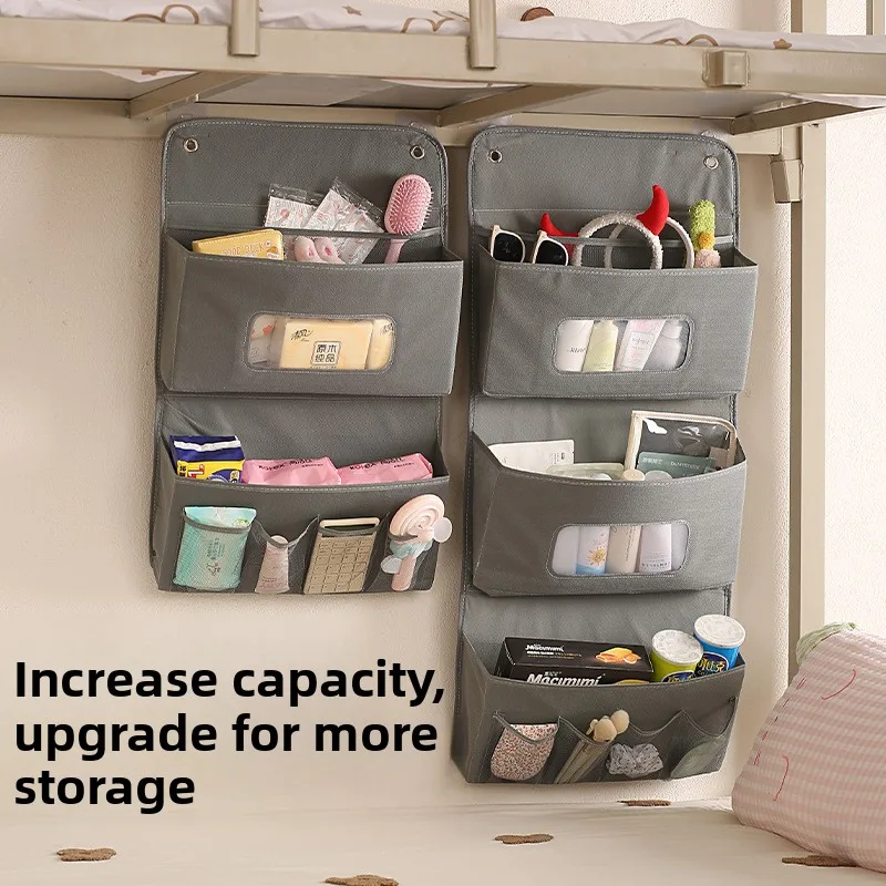 For home storage storage hanging bag foldable wall-mounted multifunctional storage bag multi-layer separated large capacity