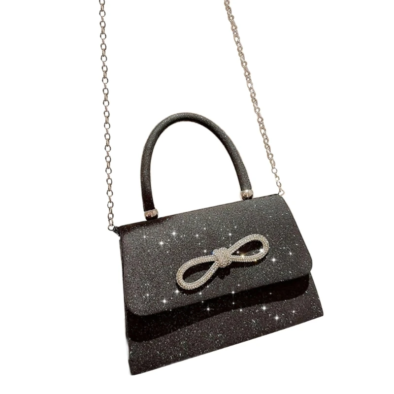 

Glitter Purse Lady Wedding Clutches Handbag Female Shoulder Bag Sparkling Shinning Bag Women Girl with Chain