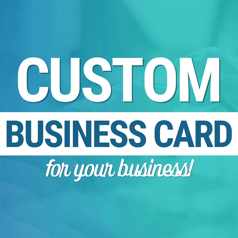 

Custom Business Cards Personalized Logo Color Thank You Christmas Greeting Postcards Wedding Invitations 9x5.4cm Double Side