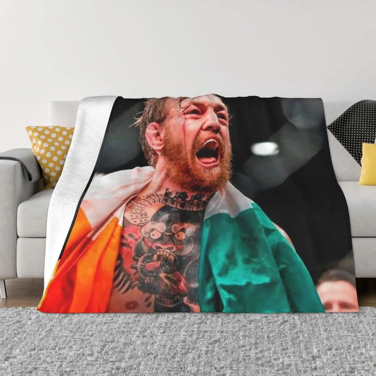 

conor mcgregor Throw Blanket Personalized Gift Cute Plaid Decoratives blankets ands Blankets
