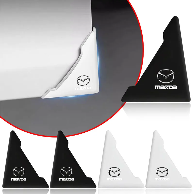 Car Door Corner Anti-collision Covers Silicone Protector Anti-Scratch Crash for Mazda CX5 3 4 5 626 MS SPEED CX7 CX9 Valve Stems