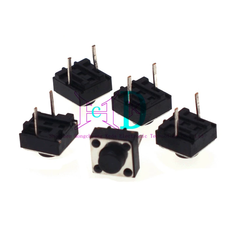 20pcs Touch switch, micro switch, touch button, two pins 6 * 6 * 4.3/4.5/5/6/7/8mm, foot length 7MM