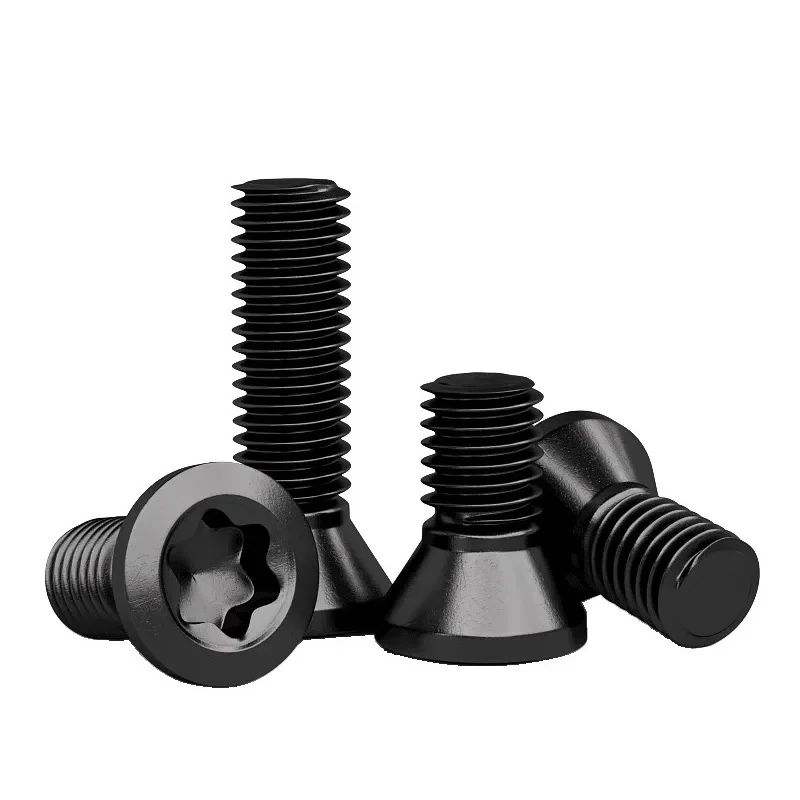 Grade 12 9 M1 6 to M6 Torx Flat Head Machine Screws for Carbide Insert CNC Lathe Tool Holder Replacement Fasteners