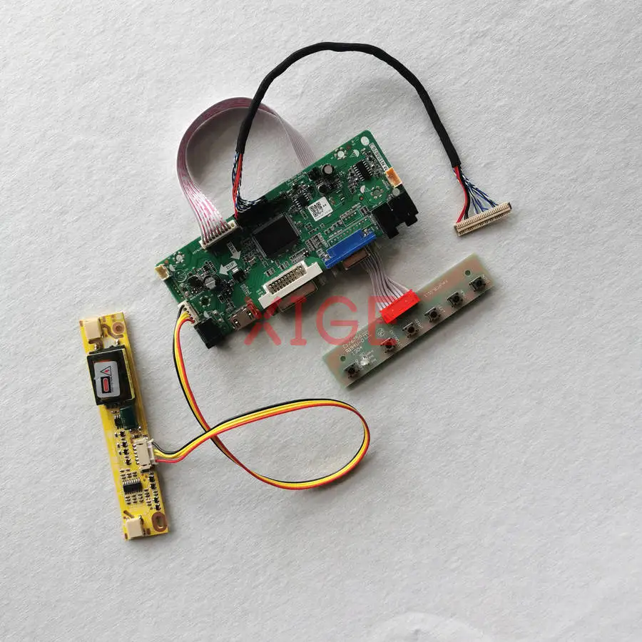 

Matrix Controller Drive Board Fit LP150X12 QD15XL11 B150XN05 QD15XL15 1024x768 LVDS 30-Pins 1024*768 2-CCFL HDMI+DVI+VGA DIY Kit