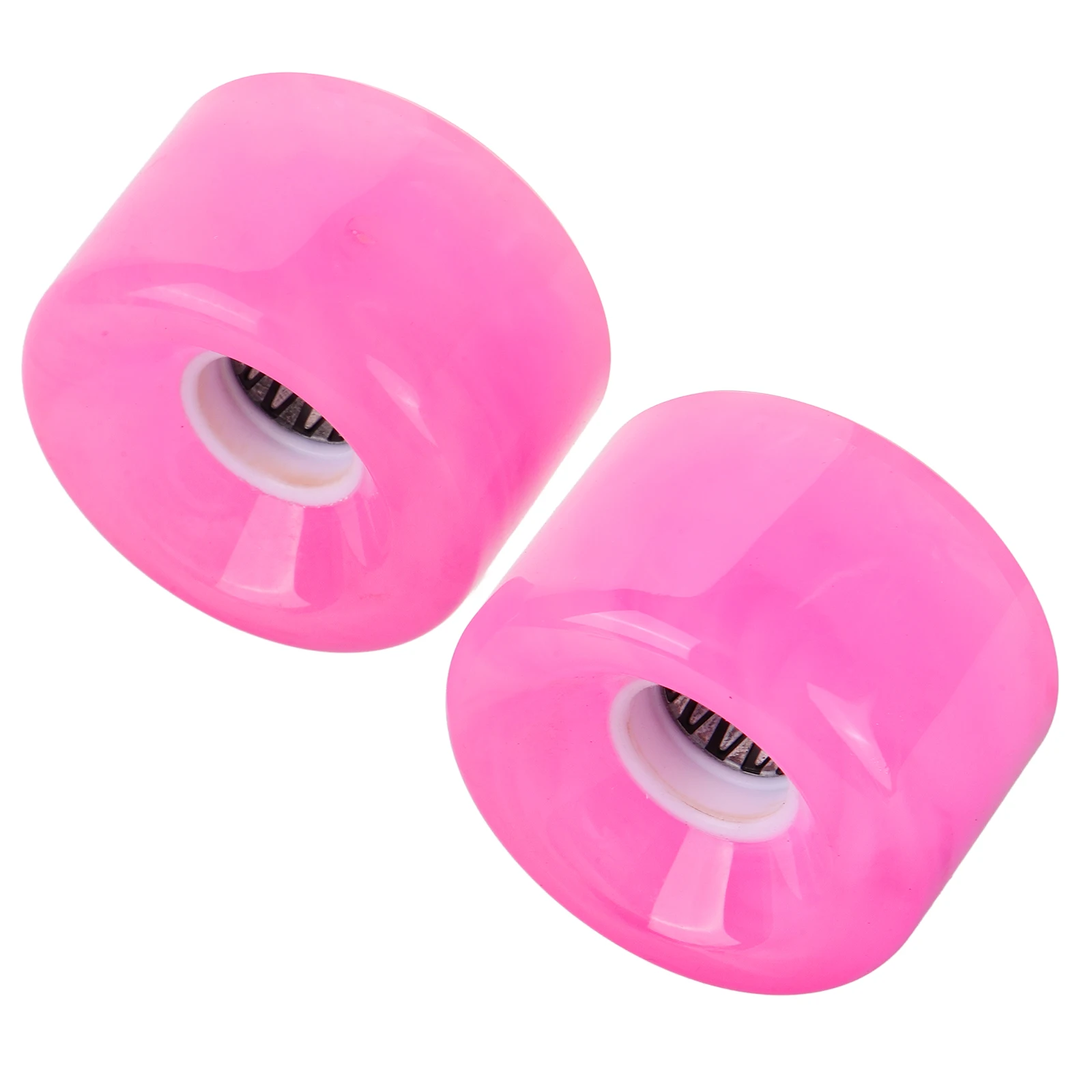 

2pcs Skateboard Wheels Pu Wear-Resistant Universal Replacement Easy Install Kick Scooter Wheel Set Durable Long Lasting Skate