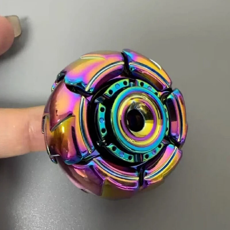 Rainbow Metal Transformable Fidget Spinner EDC Decompression Toy Blind Box For Teens Adults Stress Anxiety Relief