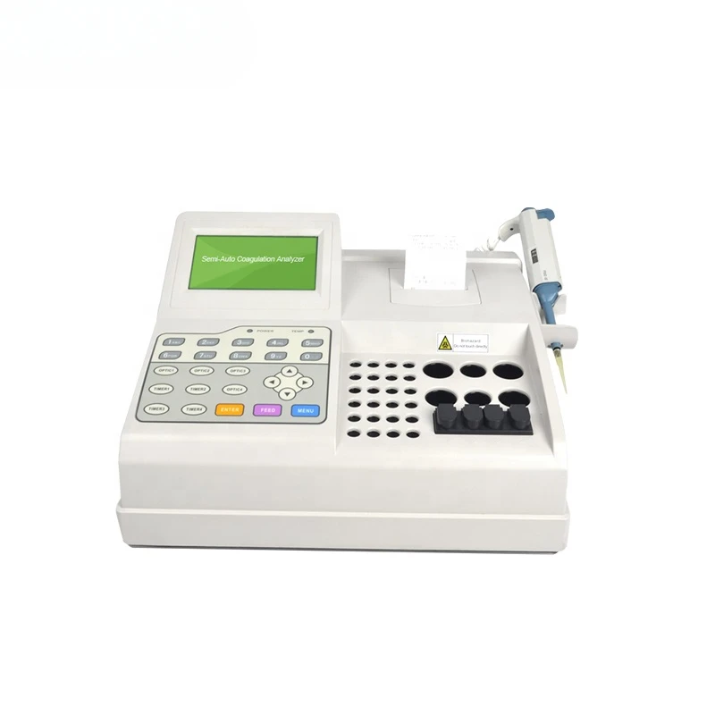 

Semi-auto Coagulation Analyzer COA02 Table Top Muiti Languages Laboratory Coagulation Analyzer