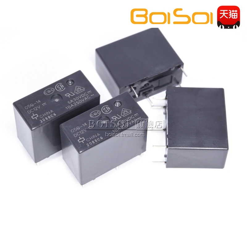 Package mailG5Q-1A G5Q-1A4 G5Q-14-DC5V DC12V DC24V   10pcs