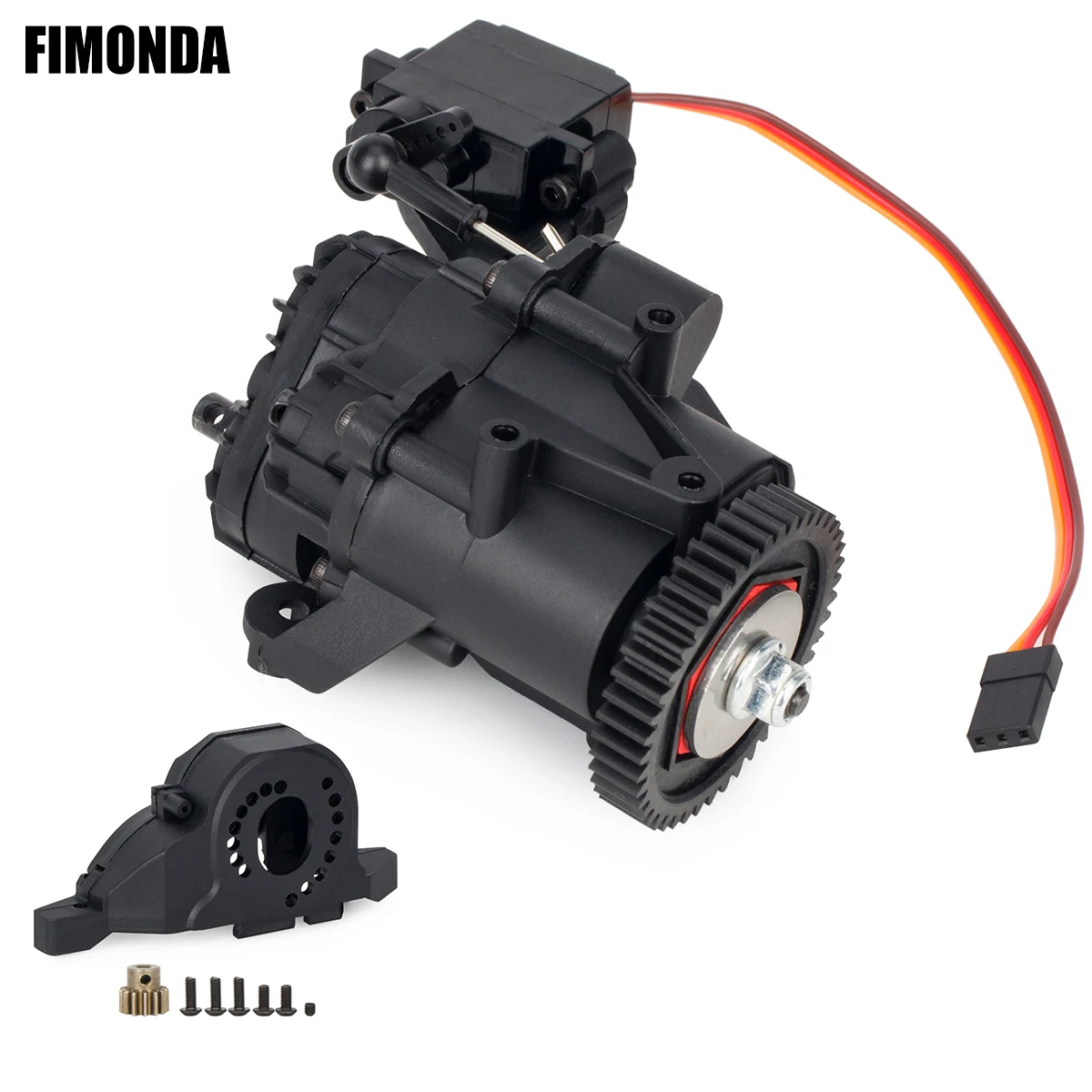 Dual Speed Transmission Gearbox with Servo & Internal Gears for 1/10 TRX4 TRX6  RC Crawler Car Upgrade Parts