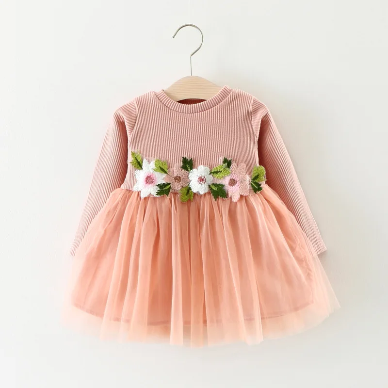 Bear Leader Newborn Bebes Princess Dresses Autumn Christmas Fashion Infant Girl Ruffles Costume Vestidos Cute Bear Bags 0-2Y