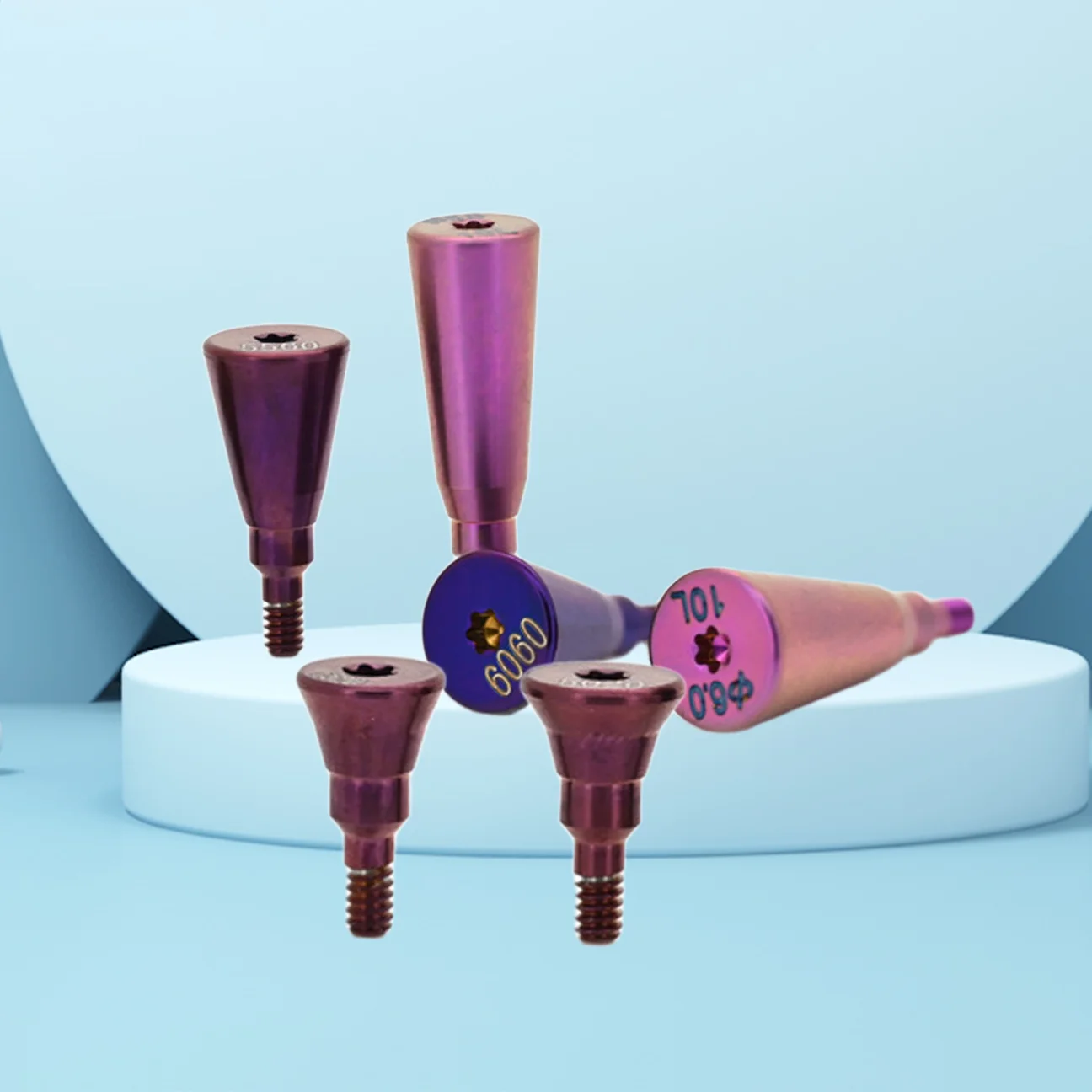 ITI Implant System Compatible Titanium Healing Abutment (6PCS Pack) – Dental Lab Restoration Component